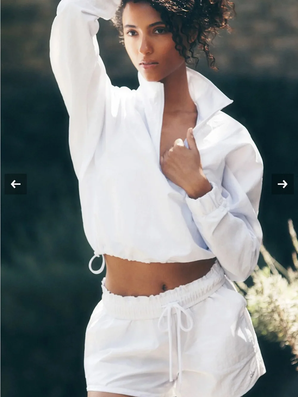 ALO Yoga Alumni Short White Athletic Shorts